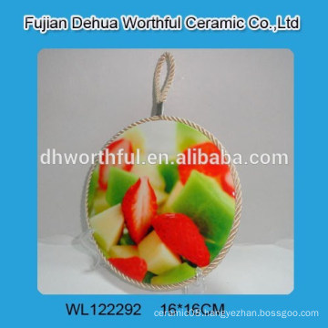 Hot sale ceramic pot holder with fruit design